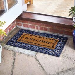 Marco Paul Tan Coir welcome' Nonslip Doormat Insert 23x53cm in Beige - Size: 100 cm diameter - thumbnail 1