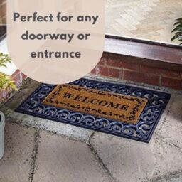 Marco Paul Tan Coir welcome' Nonslip Doormat Insert 23x53cm in Beige - Size: 100 cm diameter - thumbnail 6
