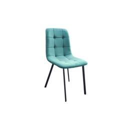 Interior Emporium Ltd Set of 2 Ava Design Velvet Dining Chairs with Sturdy Metal legs ( Green ) in Bright Green - thumbnail 1