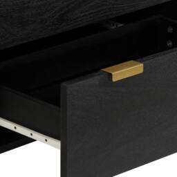 Berkfield Home Sideboards 2 pcs Black 60x33x75 cm Engineered Wood - Size: 60 x 33 x 75 cm - thumbnail 8