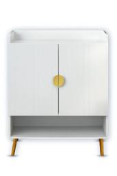 Hygrad Built to Survive Modern Shoe Cabinet with 2 Doors, Cupboard for 15 Pairs of Shoes in White - thumbnail 7