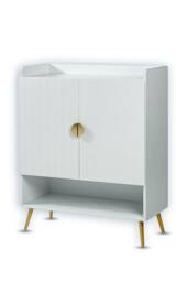 Hygrad Built to Survive Modern Shoe Cabinet with 2 Doors, Cupboard for 15 Pairs of Shoes in White - thumbnail 9