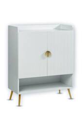 Hygrad Built to Survive Modern Shoe Cabinet with 2 Doors, Cupboard for 15 Pairs of Shoes in White - thumbnail 8