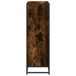 Berkfield Home Book Cabinet Smoked Oak 80.5x35x107.5 cm Engineered Wood in Brown - thumbnail 5
