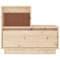 Berkfield Home Bedside Cabinets 2 pcs 60x34x51 cm Solid Wood Pine in Light Tan - Size: 60 x 34 x 51 cm - thumbnail 4