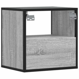 Berkfield Home Wall-mounted Bedside Cabinets 2 pcs Grey Sonoma 40x31x39.5 cm - thumbnail 8