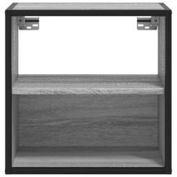 Berkfield Home Wall-mounted Bedside Cabinets 2 pcs Grey Sonoma 40x31x39.5 cm - thumbnail 5