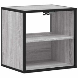 Berkfield Home Wall-mounted Bedside Cabinets 2 pcs Grey Sonoma 40x31x39.5 cm - thumbnail 6