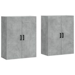 Berkfield Home Wall Mounted Cabinets 2 pcs Concrete Grey 69.5x34x90 cm - thumbnail 2