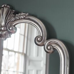 Agenzia 14 Extra Large Ornate Frame Leaner Wall Mirror Antique Silver 184 x 104cm - Size: 184 x 104 cm - thumbnail 2