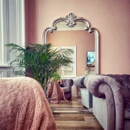 Agenzia 14 Extra Large Ornate Frame Leaner Wall Mirror Antique Silver 184 x 104cm - Size: 184 x 104 cm - thumbnail 4