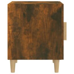 Berkfield Home Bedside Cabinets 2 pcs Smoked Oak Engineered Wood in Brown - thumbnail 5