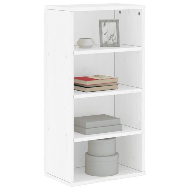 Berkfield Home Side Cabinet ODDA White 40x24x79 cm Solid Wood Pine - Size: 40 x 24 x 79 cm - image 1