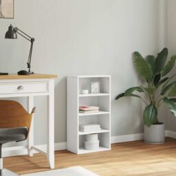 Berkfield Home Side Cabinet ODDA White 40x24x79 cm Solid Wood Pine - Size: 40 x 24 x 79 cm - thumbnail 4