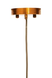 Orsina Chrome Finish 6 Bulb Pendant Light, Capsule-Shaped Crystal Panel Ceiling Fixture, Reflective Modern Lighting in Brown - thumbnail 4