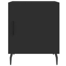 Berkfield Home Bedside Cabinets 2 pcs Black 40x40x50 cm Engineered Wood - Size: 40 x 40 x 50 cm - thumbnail 7