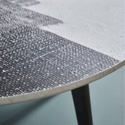 Signature Abstract Coffee Table - H 38Cm in Black - thumbnail 4