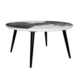 Signature Abstract Coffee Table - H 38Cm in Black