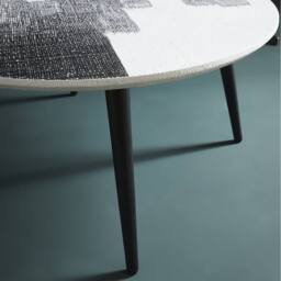 Signature Abstract Coffee Table - H 38Cm in Black - thumbnail 3