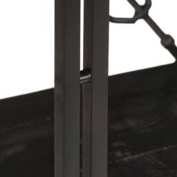 Berkfield Home 3-Tier Bookcase Black 90x30x80 cm Solid Mango Wood - Size: 90 x 30 x 80 cm - thumbnail 4