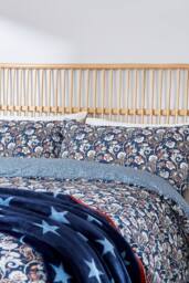 Helena Springfield 'Lawrence' Cotton Duvet Cover Set in Navy - Size: Single - thumbnail 2
