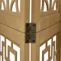 Berkfield Home Room Divider 6 Panels Brown Solid Wood Paulownia - thumbnail 6