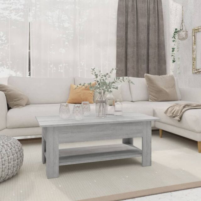 Berkfield Home Coffee Table Grey Sonoma 102x55x42 cm Engineered Wood - Size: 102 x 55 x 42 cm - image 1