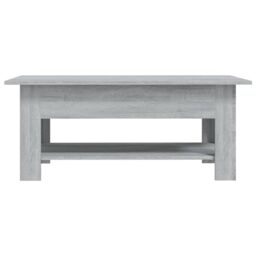 Berkfield Home Coffee Table Grey Sonoma 102x55x42 cm Engineered Wood - Size: 102 x 55 x 42 cm - thumbnail 3