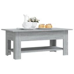 Berkfield Home Coffee Table Grey Sonoma 102x55x42 cm Engineered Wood - Size: 102 x 55 x 42 cm - thumbnail 5