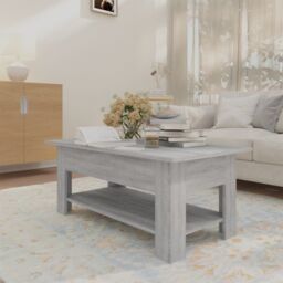 Berkfield Home Coffee Table Grey Sonoma 102x55x42 cm Engineered Wood - Size: 102 x 55 x 42 cm - thumbnail 6