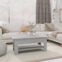Berkfield Home Coffee Table Grey Sonoma 102x55x42 cm Engineered Wood - Size: 102 x 55 x 42 cm - thumbnail 1