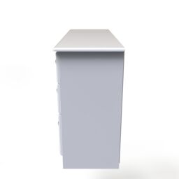 Ready Assembled 2 U Stirling 6 Drawer Kneehole Desk (Ready Assembled) in Off-White - thumbnail 2