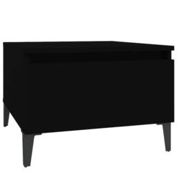 Berkfield Home Side Tables 2 pcs Black 50x46x35 cm Engineered Wood - Size: 50 x 46 x 35 cm - thumbnail 6