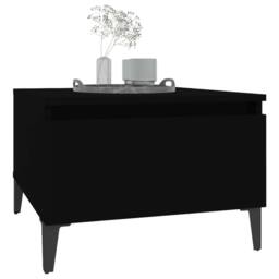 Berkfield Home Side Tables 2 pcs Black 50x46x35 cm Engineered Wood - Size: 50 x 46 x 35 cm - thumbnail 4