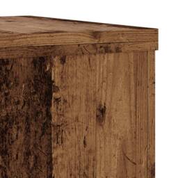 Berkfield Home Plant Stands 2 pcs Old Wood 25x25x35 cm Engineered Wood in Brown - Size: 25 x 25 x 35 cm - thumbnail 8