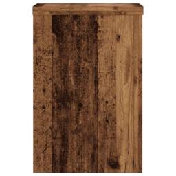 Berkfield Home Plant Stands 2 pcs Old Wood 25x25x35 cm Engineered Wood in Brown - Size: 25 x 25 x 35 cm - thumbnail 5