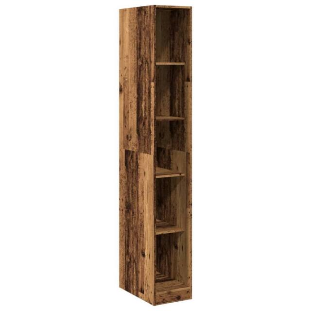 Berkfield Home Wardrobe Old Wood 30x50x200 cm Engineered Wood in Brown - Size: 30 x 50 x 200 cm - image 1