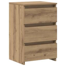 Berkfield Home Bedside Cabinets 2 pcs Artisan Oak 40x35x62.5 cm Engineered Wood in Brown - thumbnail 1