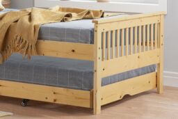 Birlea Buxton High End Wooden Single Guest Bed Pine in Brown - thumbnail 4