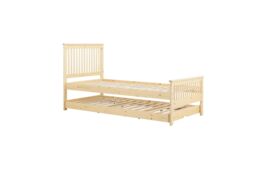 Birlea Buxton High End Wooden Single Guest Bed Pine in Brown - thumbnail 5