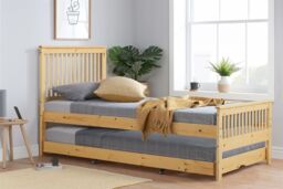 Birlea Buxton High End Wooden Single Guest Bed Pine in Brown - thumbnail 1