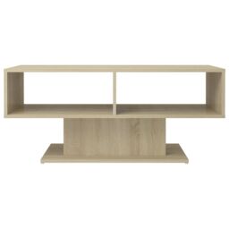 Berkfield Home Coffee Table Sonoma Oak 103.5x50x44.5 cm Engineered Wood in Brown - thumbnail 3