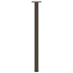 Berkfield Home Coffee Table Legs 4 pcs Natural Steel 72-74 cm Steel in Brown - thumbnail 5