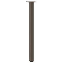 Berkfield Home Coffee Table Legs 4 pcs Natural Steel 72-74 cm Steel in Brown - thumbnail 4