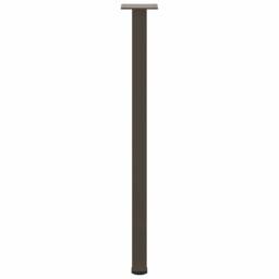 Berkfield Home Coffee Table Legs 4 pcs Natural Steel 72-74 cm Steel in Brown - thumbnail 6