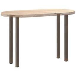 Berkfield Home Coffee Table Legs 4 pcs Natural Steel 72-74 cm Steel in Brown - thumbnail 8