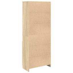 Berkfield Home Highboard Sonoma Oak 70x35x180 cm Engineered Wood in Light Brown - Size: 70 x 35 x 180 cm - thumbnail 8