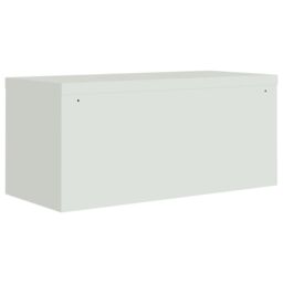 Berkfield Home File Cabinet Light Grey 90x40x130 cm Steel - Size: 90 x 40 x 130 cm - thumbnail 6