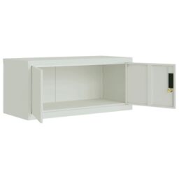 Berkfield Home File Cabinet Light Grey 90x40x130 cm Steel - Size: 90 x 40 x 130 cm - thumbnail 5