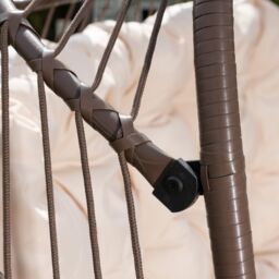 Artemis Home Haversham Swinging Double Garden Seat in Cream - thumbnail 3